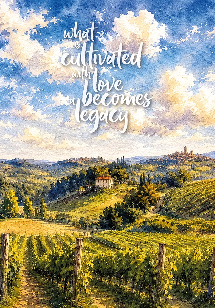 Under a Generous Sky / What is cultivated with love becomes a legacy